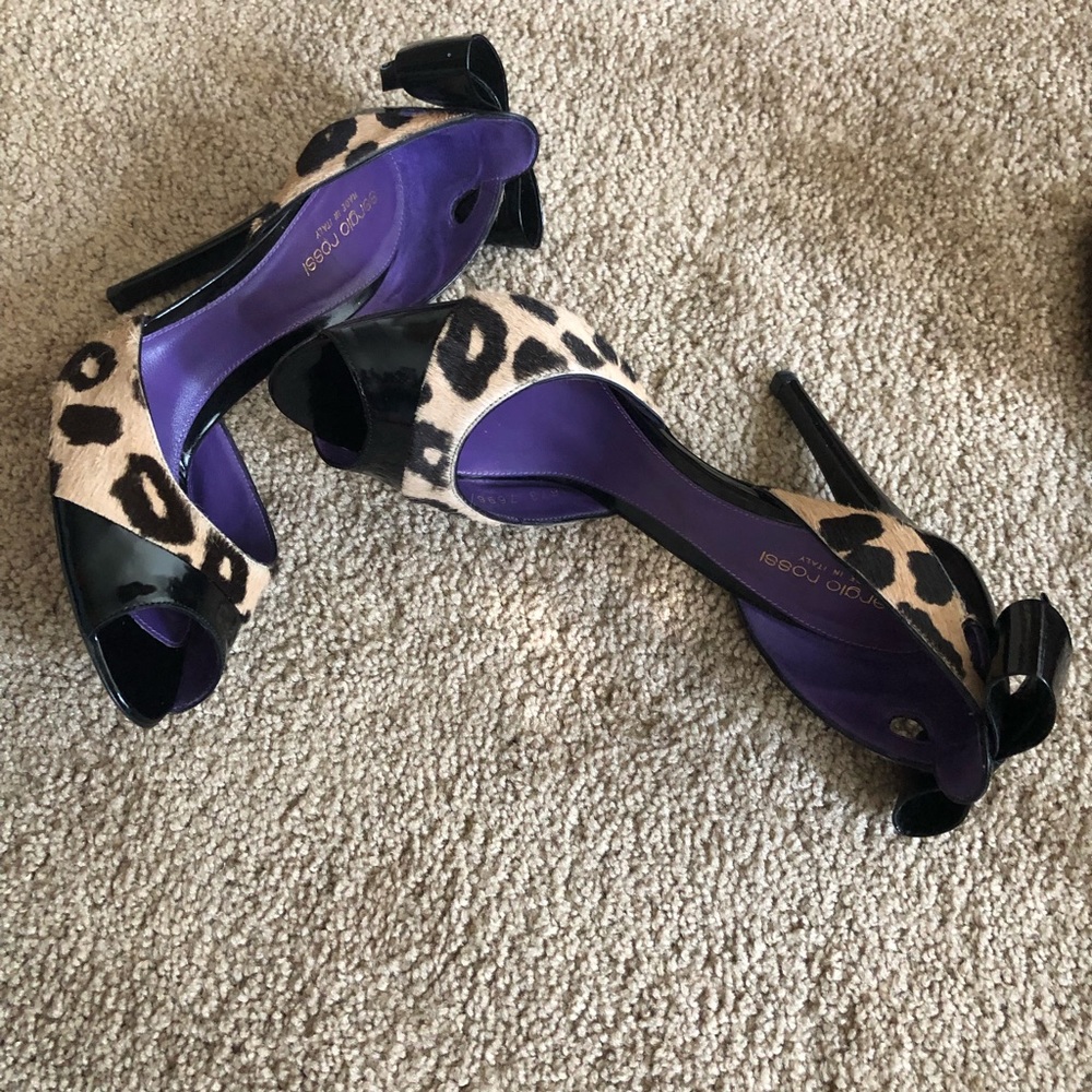 SERGIO ROSSI PEEP TOE PUMP WITH HEELS - Picture 3 of 9